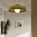 Modern Nordic Glass Disc Ceiling Lamp - Image 1