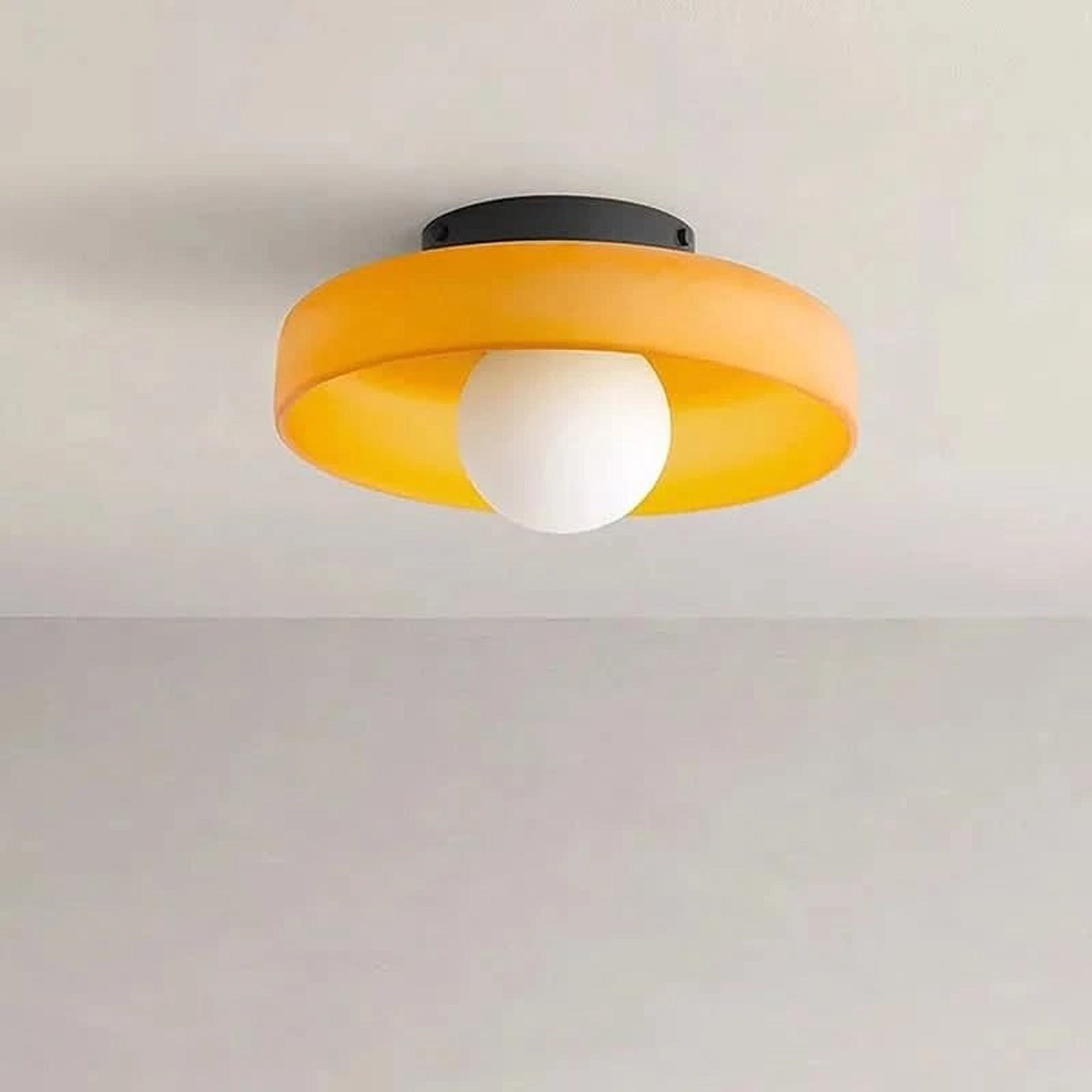 Modern Nordic Glass Disc Ceiling Lamp - Image 3