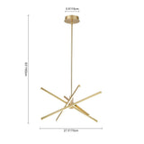 Modern Sputnik LED Chandeliers With Rotatable Arms - Image 14