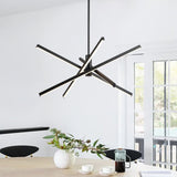 Modern Sputnik LED Chandeliers With Rotatable Arms - Image 2