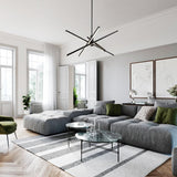 Modern Sputnik LED Chandeliers With Rotatable Arms - Image 4