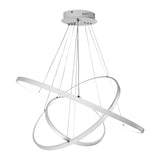 Modern Three-Ring White LED Chandelier With Dimmable Function - Image 6