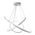 Modern Three-Ring White LED Chandelier With Dimmable Function - Image 5