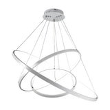 Modern Three-Ring White LED Chandelier With Dimmable Function - Image 4