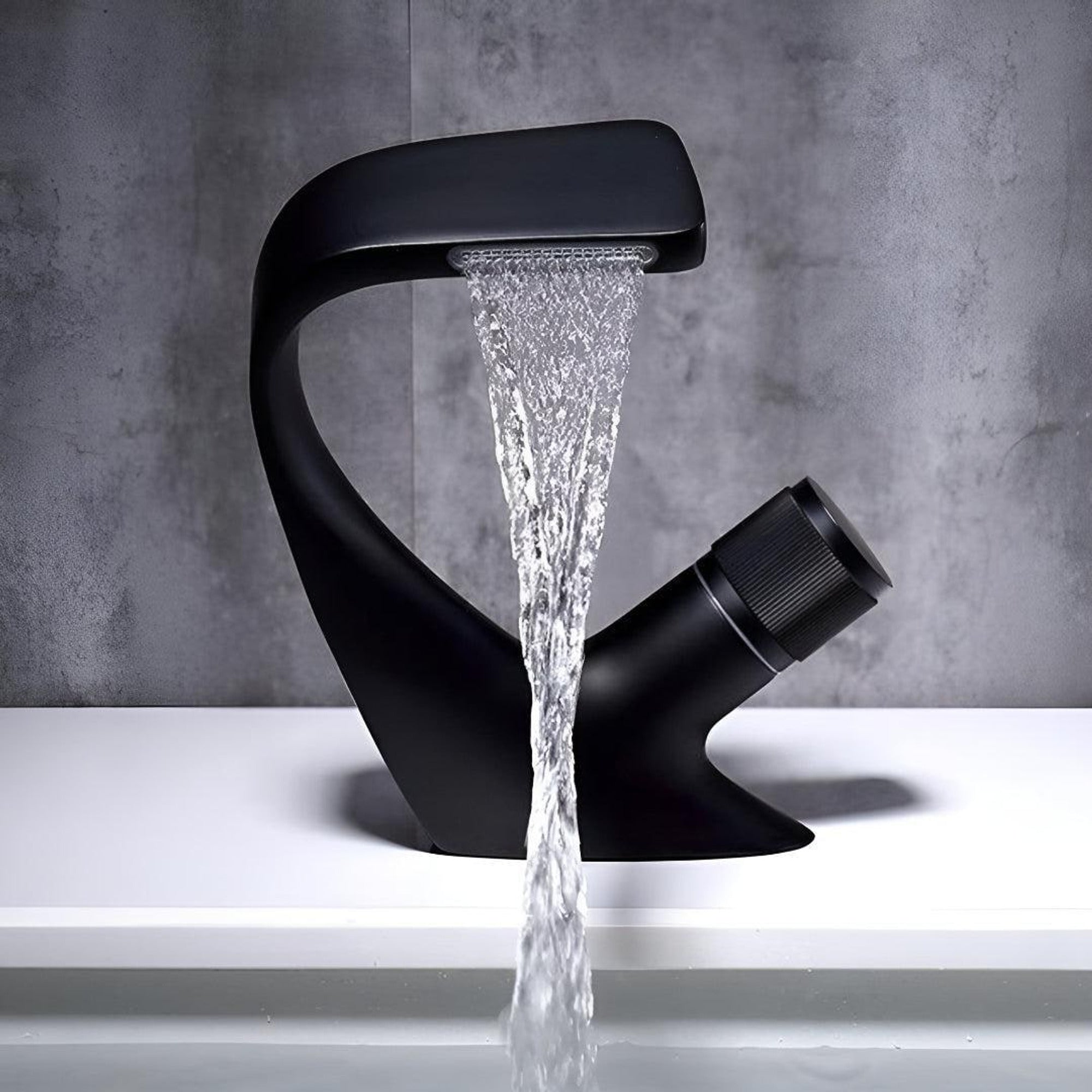 Modern Waterfall Sink Faucet With Single-Handle Mixer - Image 4