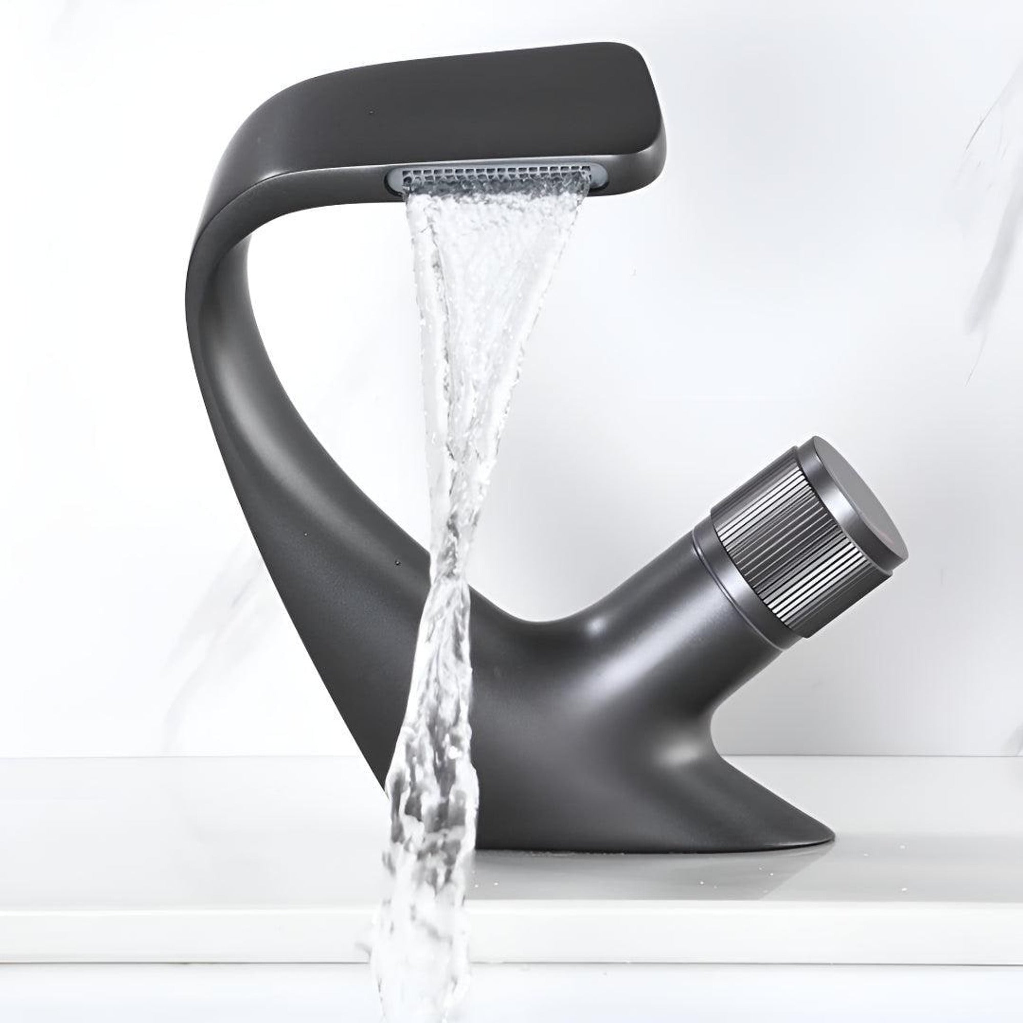 Modern Waterfall Sink Faucet With Single-Handle Mixer - Image 6