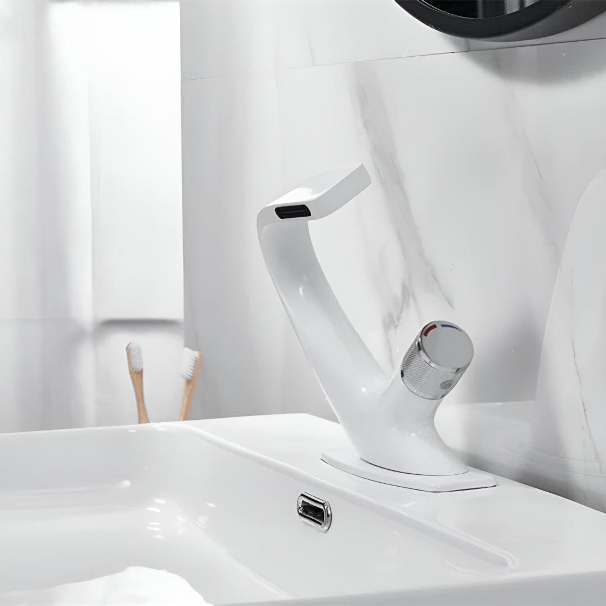 Modern Waterfall Sink Faucet With Single-Handle Mixer - Image 8