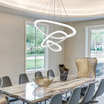 Modern White Ring LED Chandelier - Image 2
