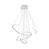 Modern White Ring LED Chandelier - Image 6