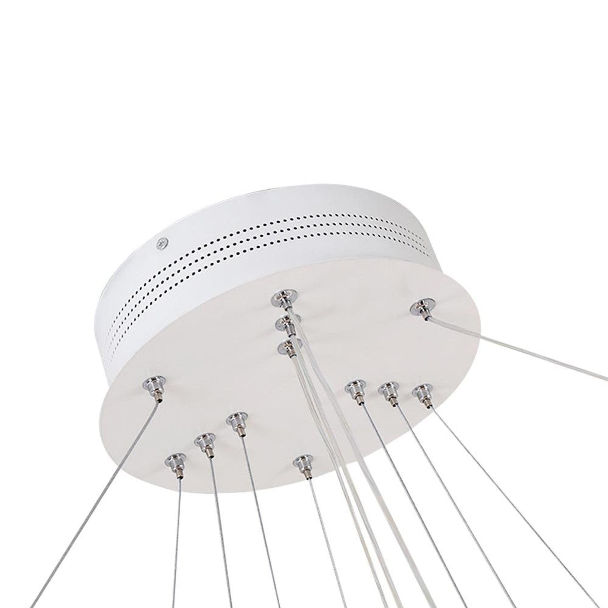 Modern White Ring LED Chandelier - Image 7