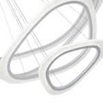 Modern White Ring LED Chandelier - Image 8