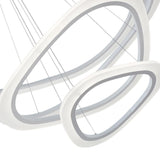 Modern White Ring LED Chandelier - Image 8
