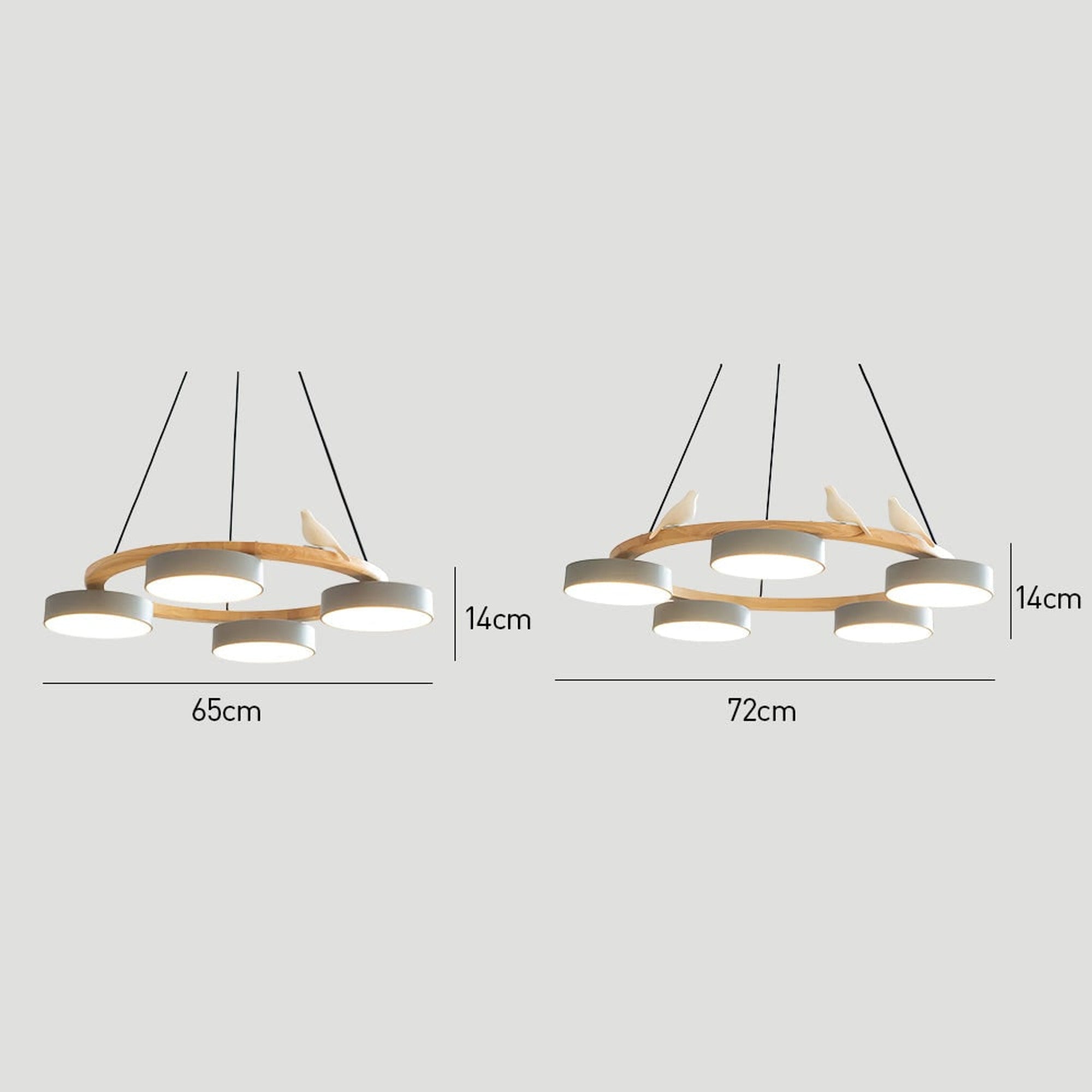 Modern Wood Bird LED Chandeliers - Image 11