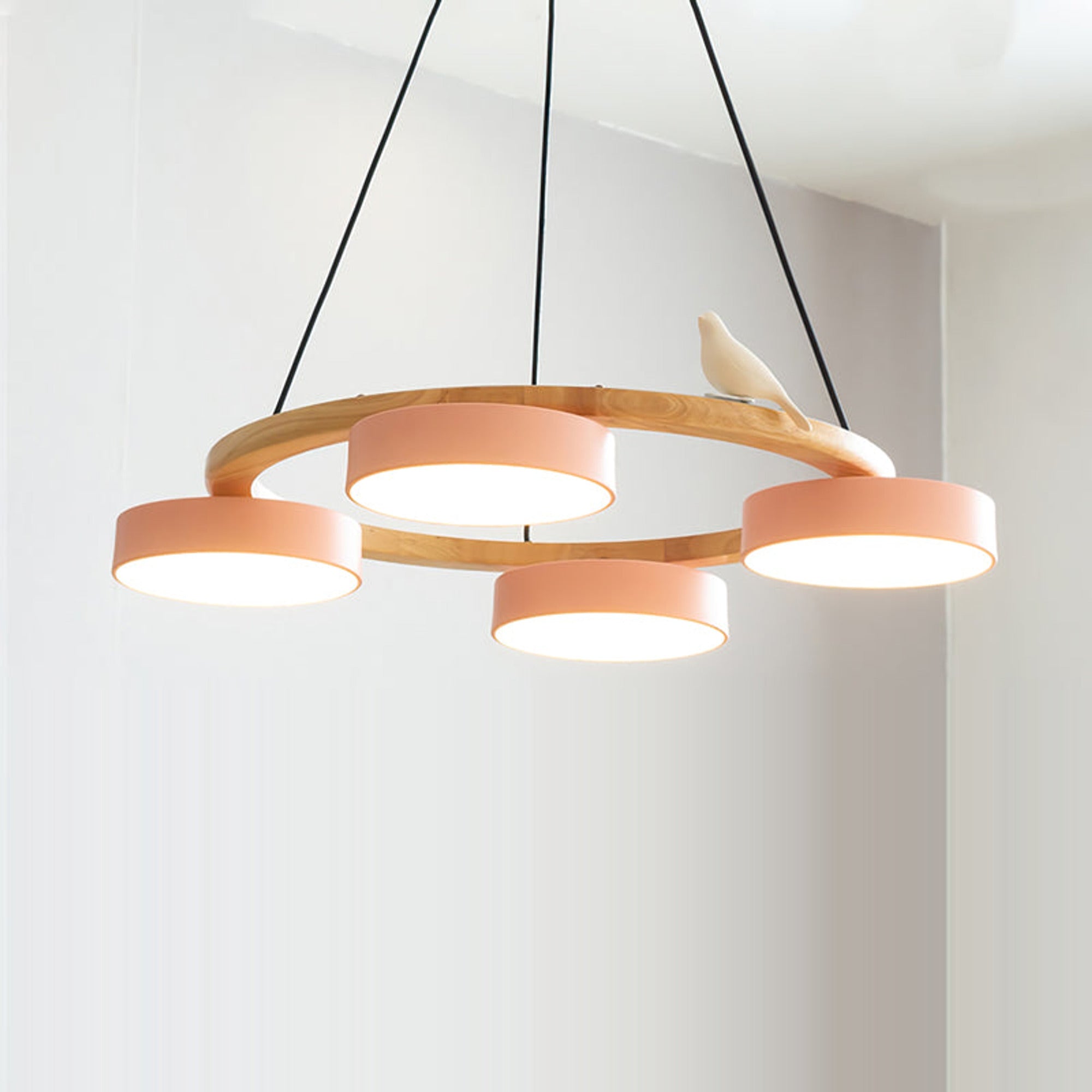 Modern Wood Bird LED Chandeliers - Image 13