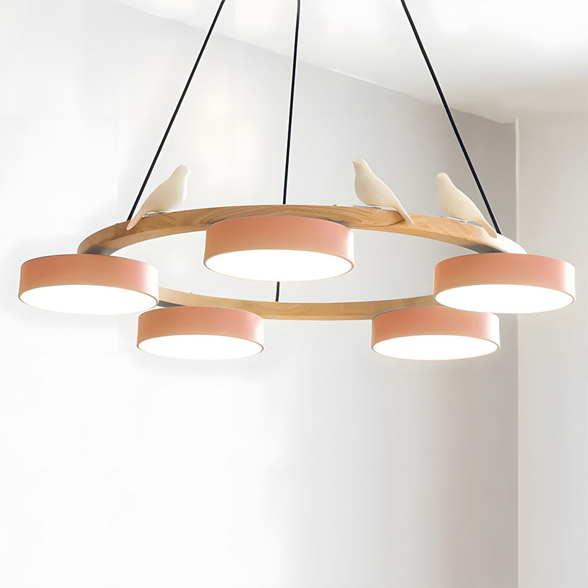 Modern Wood Bird LED Chandeliers - Image 14