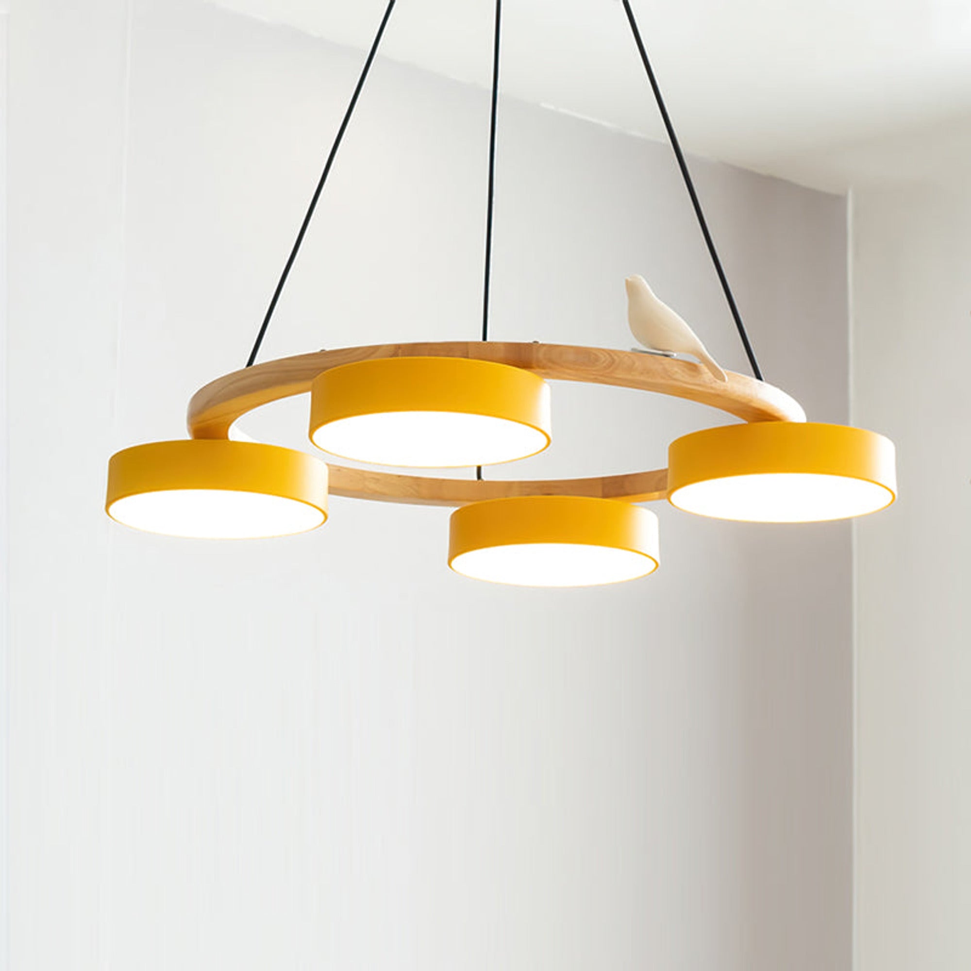 Modern Wood Bird LED Chandeliers - Image 15
