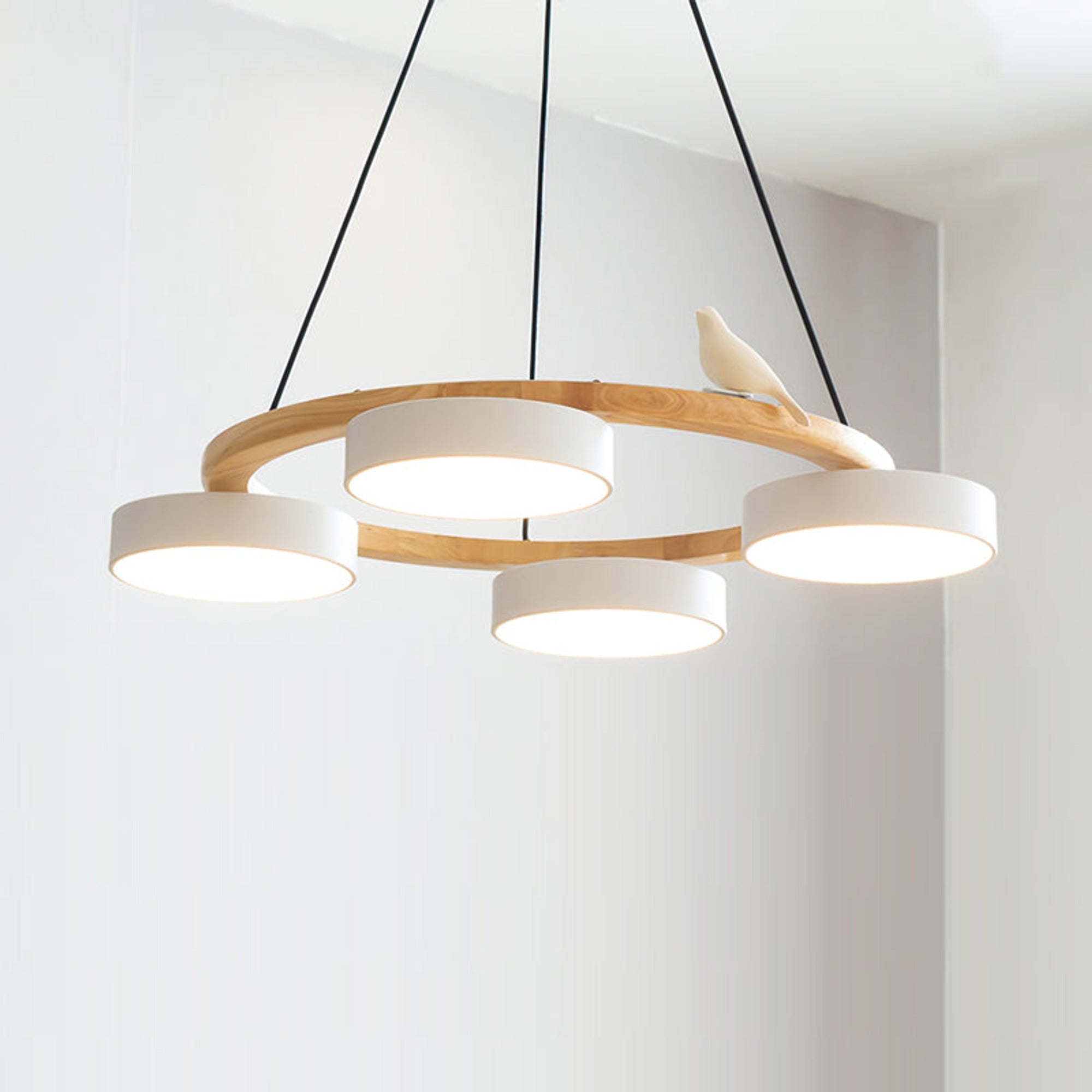 Modern Wood Bird LED Chandeliers - Image 17