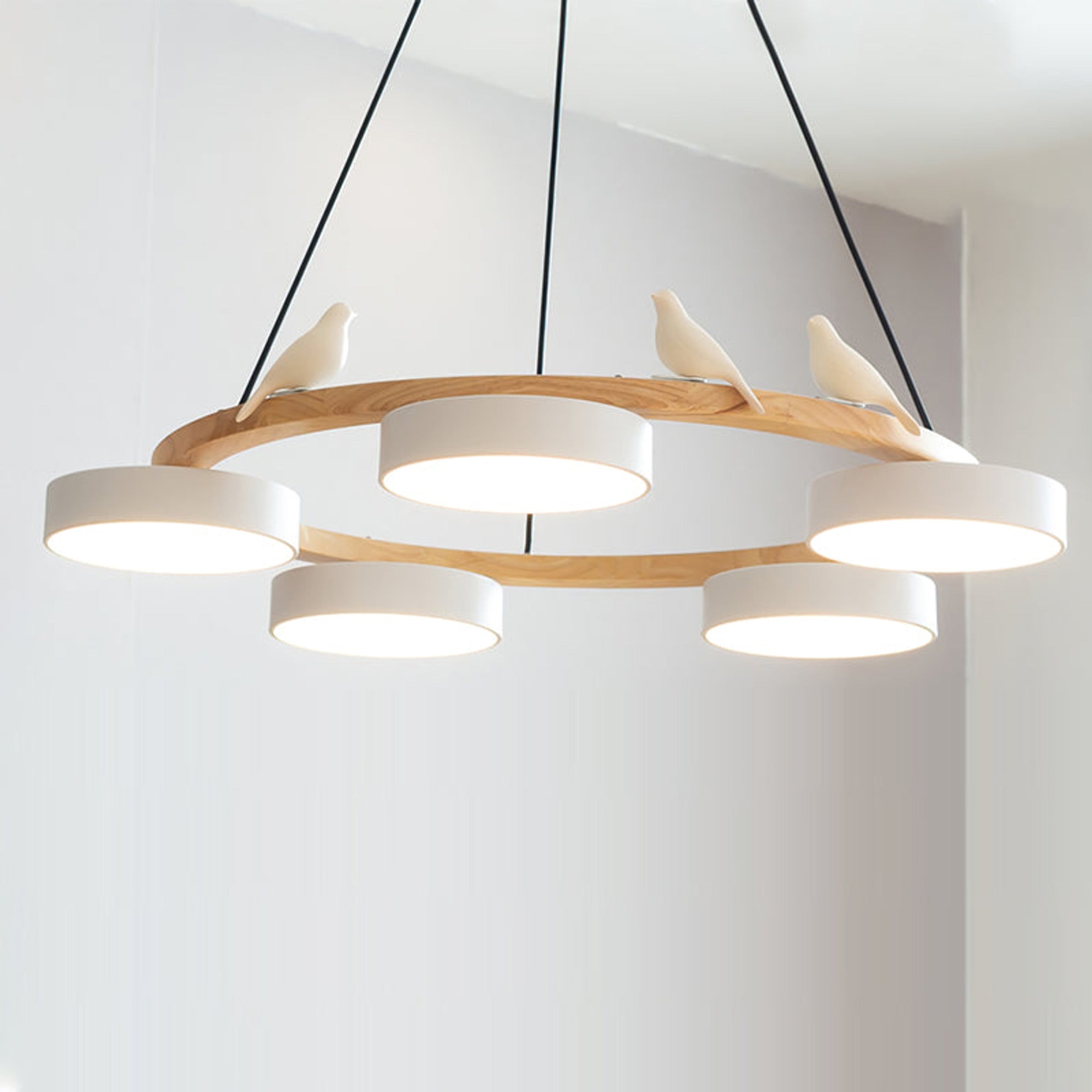 Modern Wood Bird LED Chandeliers - Image 18