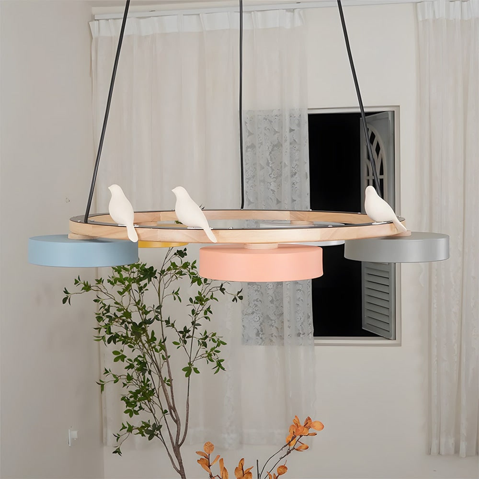 Modern Wood Bird LED Chandeliers - Image 3