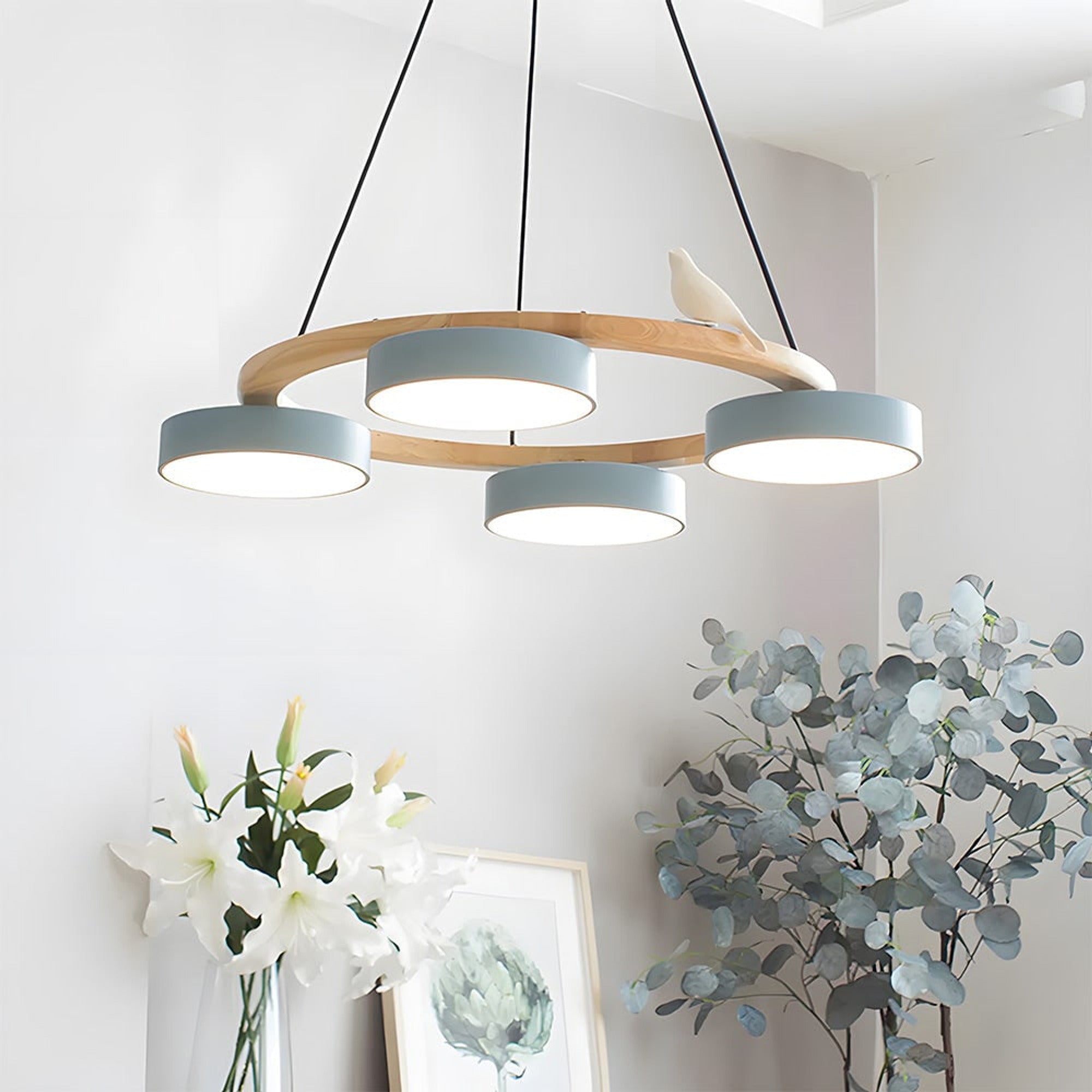 Modern Wood Bird LED Chandeliers - Image 5