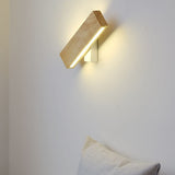 Modern Wood Wall Light With Matte Finish - Image 2