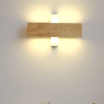 Modern Wood Wall Light With Matte Finish - Image 6