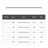 Modern Wooden LED Chandeliers Linear Ceiling Light With Acrylic Shade - Image 16