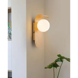 Modern Wooden Wall Mounted Globe Sconces With Glass Diffuser - Image 7