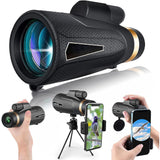 Monocular Telescope With 12x Magnification 60mm Objective Lens And Smc BAK-4 Prism For Clear Outdoor Viewing - Image 1