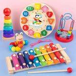 Montessori 5-in-1 Wooden Activity Set For Babies - Image 3