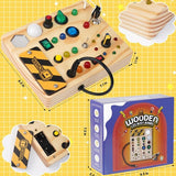 Montessori Learning Board With Leds And Switches For Interactive Motor Skills Development - Image 6