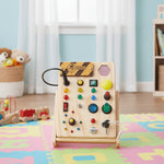 Montessori Learning Board With Leds And Switches For Interactive Motor Skills Development - Image 1