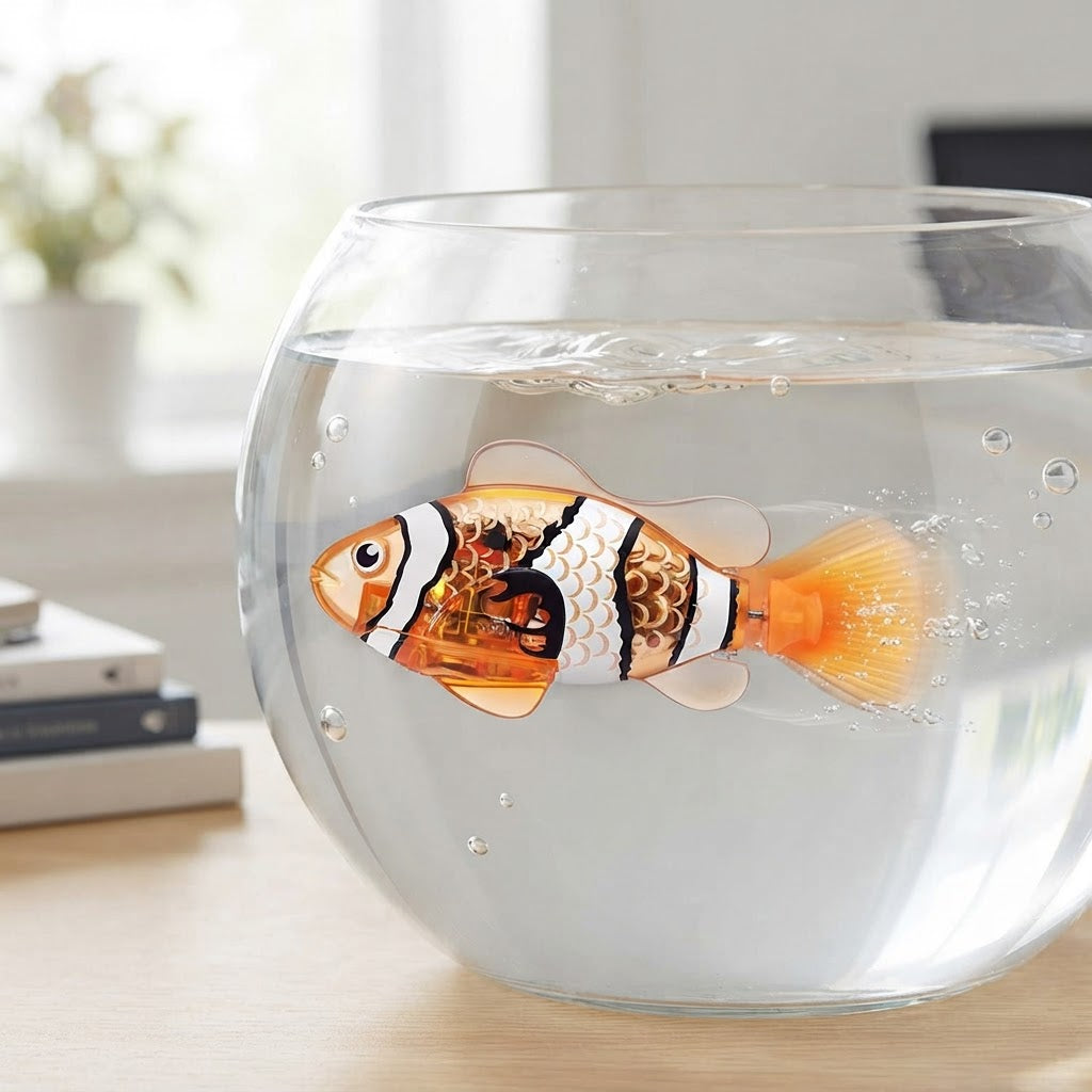 Motion Activated Swimming Fish Cat Toy With Flashing Lights And Realistic Motor Action - Image 6
