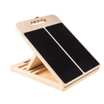 Multi-Angle Wooden Slant Board With Adjustable Incline For Stretching And Rehabilitation - Image 1