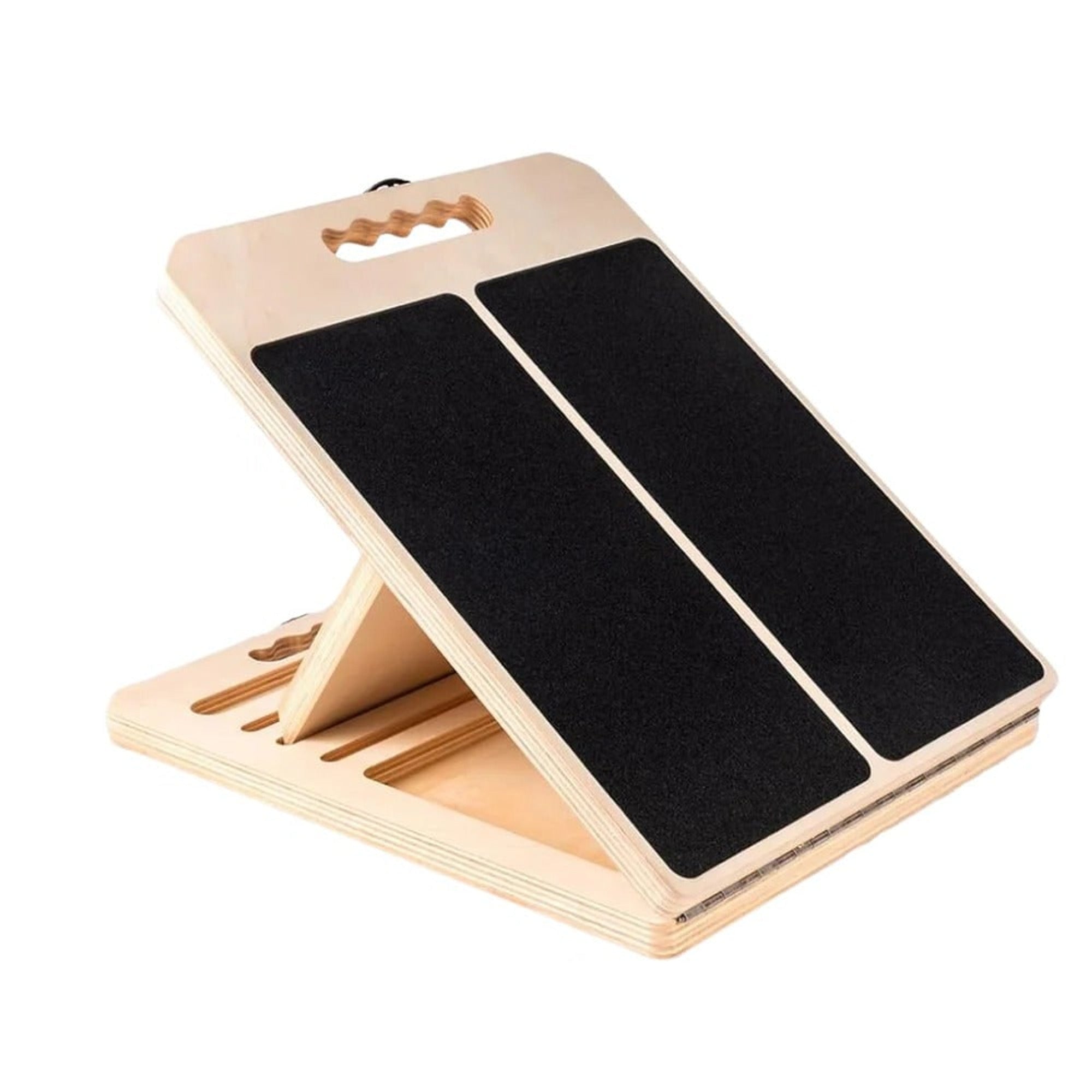 Multi-Angle Wooden Slant Board With Adjustable Incline For Stretching And Rehabilitation - Image 1