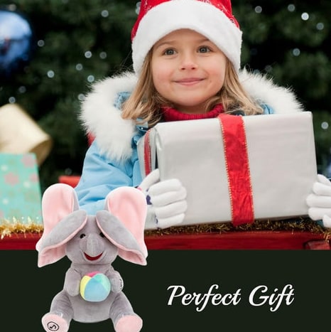 Musical Elephant Plush Toy With Peek-A-Boo Ears And Soothing Melodies For Toddlers - Image 9