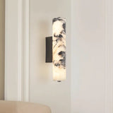 Natural Marble Wall Lights With Cylindrical Shades - Image 2