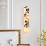 Natural Marble Wall Lights With Cylindrical Shades - Image 4