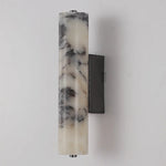 Natural Marble Wall Lights With Cylindrical Shades - Image 5