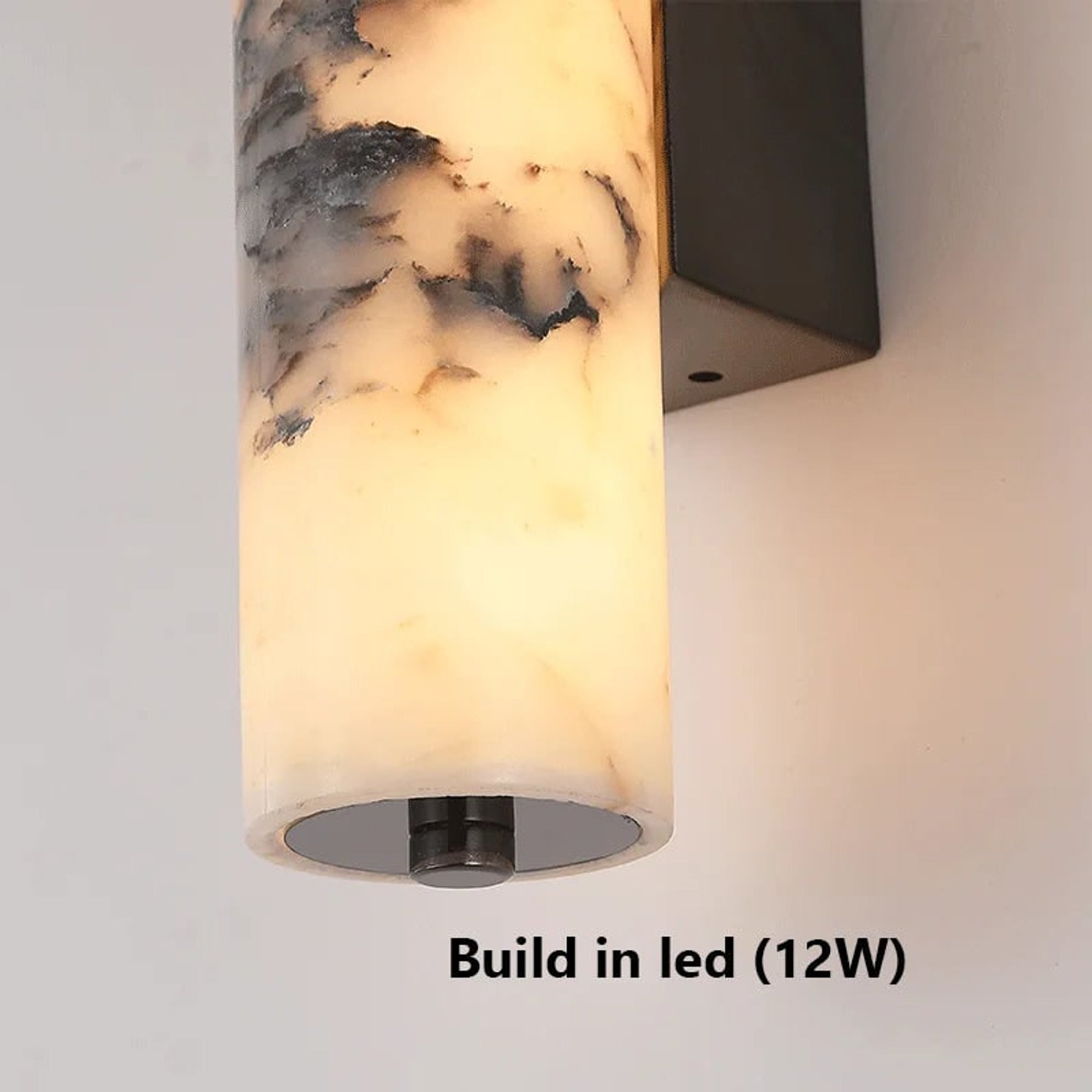 Natural Marble Wall Lights With Cylindrical Shades - Image 6