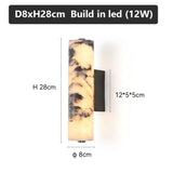 Natural Marble Wall Lights With Cylindrical Shades - Image 7