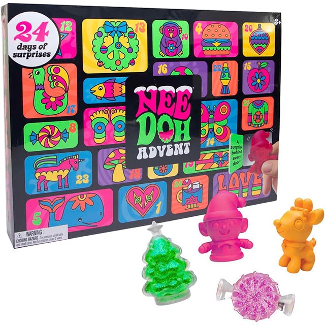 Needoh Christmas Advent Calendar With Squishy Toys 24 Days Of Bright Sensory Surprises For Kids - Image 1