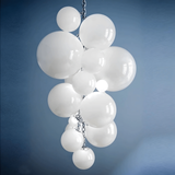 Neo Deco Chandeliers With Cobalt Glass Spheres - Image 10