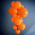 Neo Deco Chandeliers With Cobalt Glass Spheres - Image 14