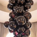 Neo Deco Chandeliers With Cobalt Glass Spheres - Image 6