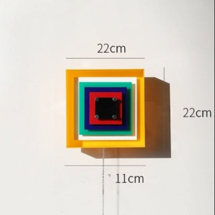 Memphis Bauhaus Square Wall Sconce LED 1-Light Lasson Living