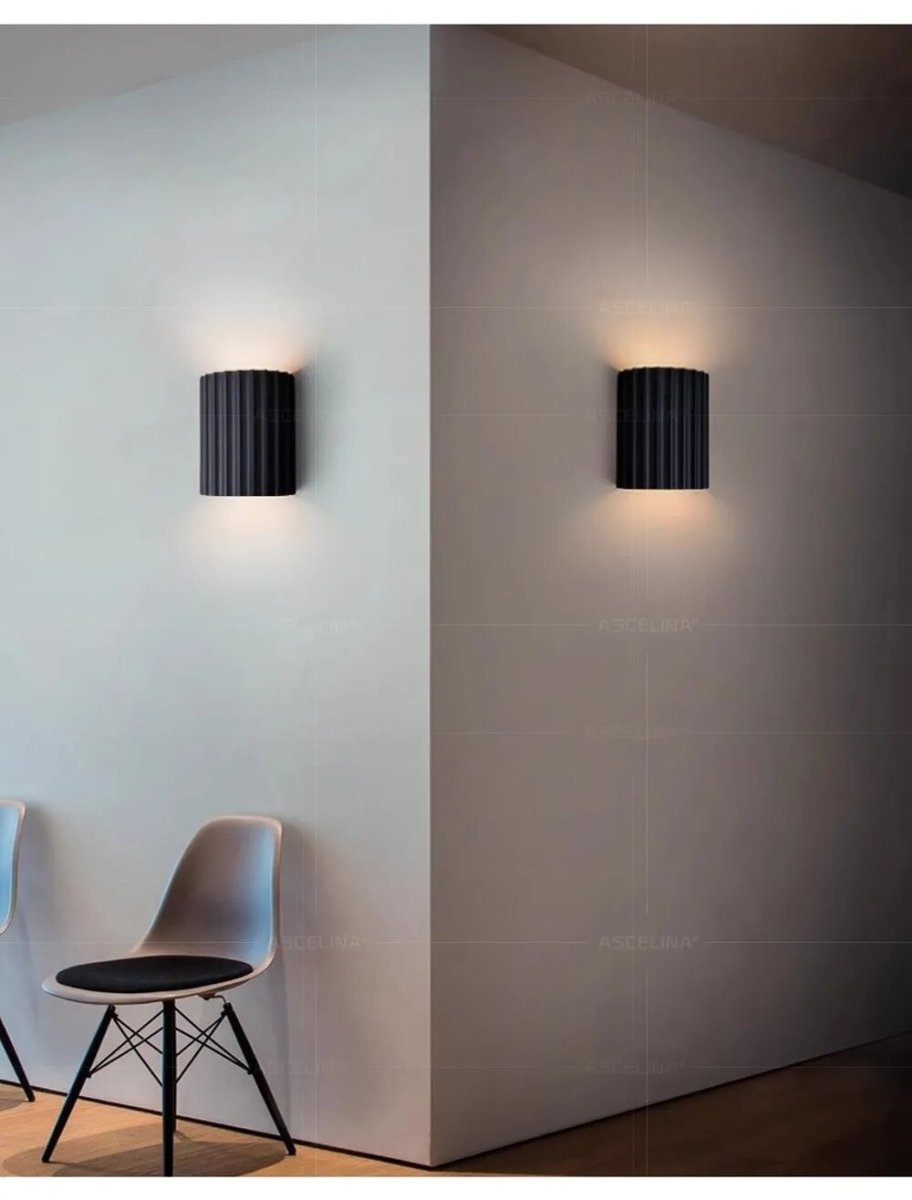 Modern Resin LED Wall Sconce 1-Light Lasson Living