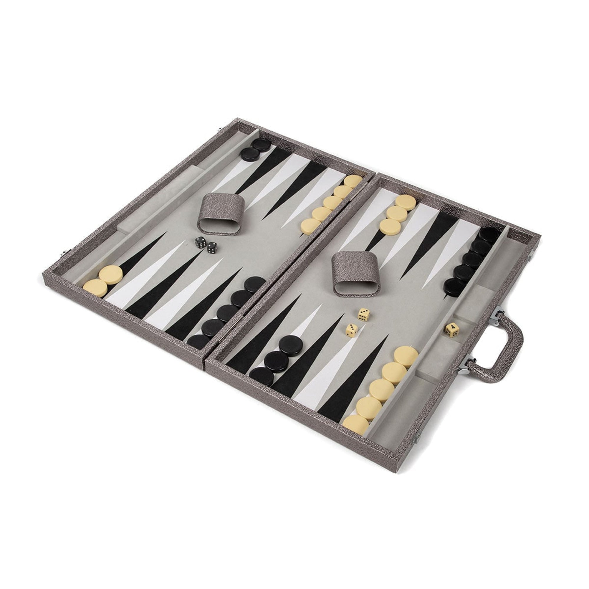 Onyx Backgammon Set With Stingray-Textured Frame - Image 8
