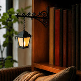 Ornate Wrought Iron Hanging Bookshelf Light - Image 4