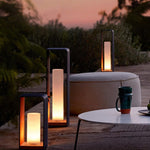 Outdoor Landscape Rectangular Frame Cylindrical Diffuser Plastic Black White - Image 18